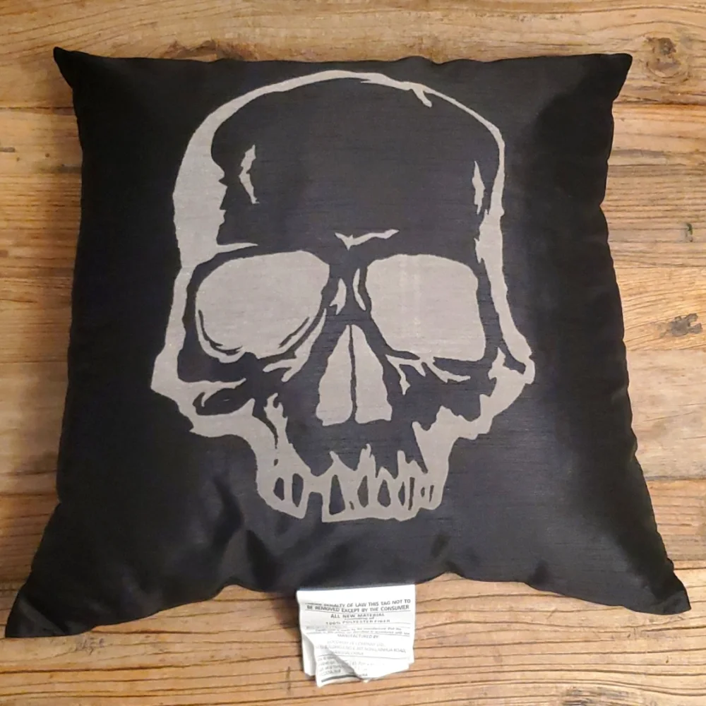 Target Halloween focal skull toss pillow decor